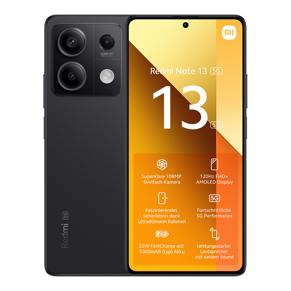 Redmi Note 13 5G 8GB/256GB Smartphone | Schwarz 